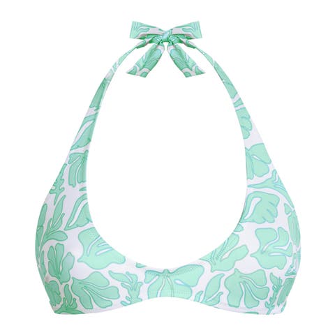 Women Round Neckline Bikini Top Seashells