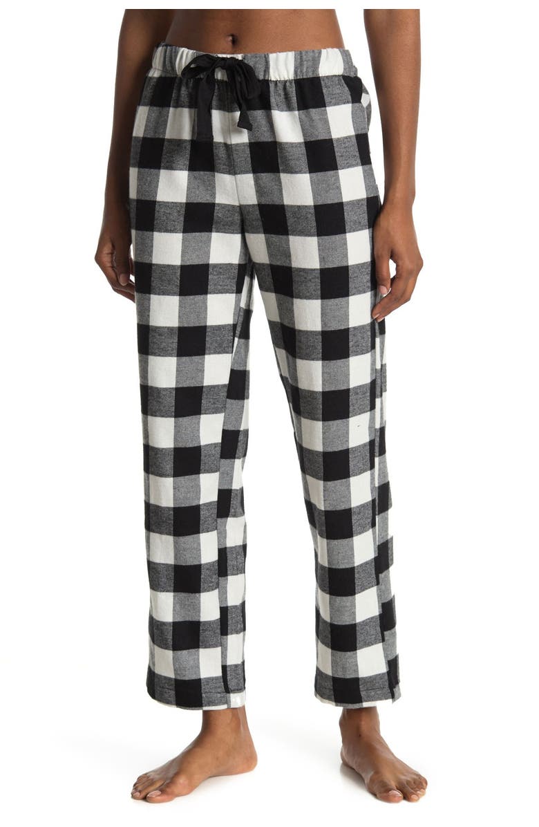 FREE PRESS Plaid Flannel Pajama Pants, Main, color, 