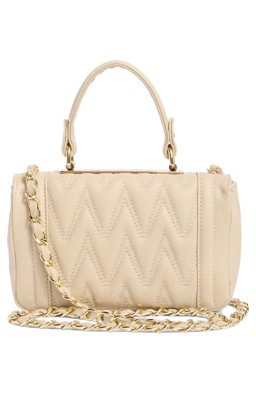 Valentino By Mario Valentino Beatriz Quilted Leather Top Handle Bag In White