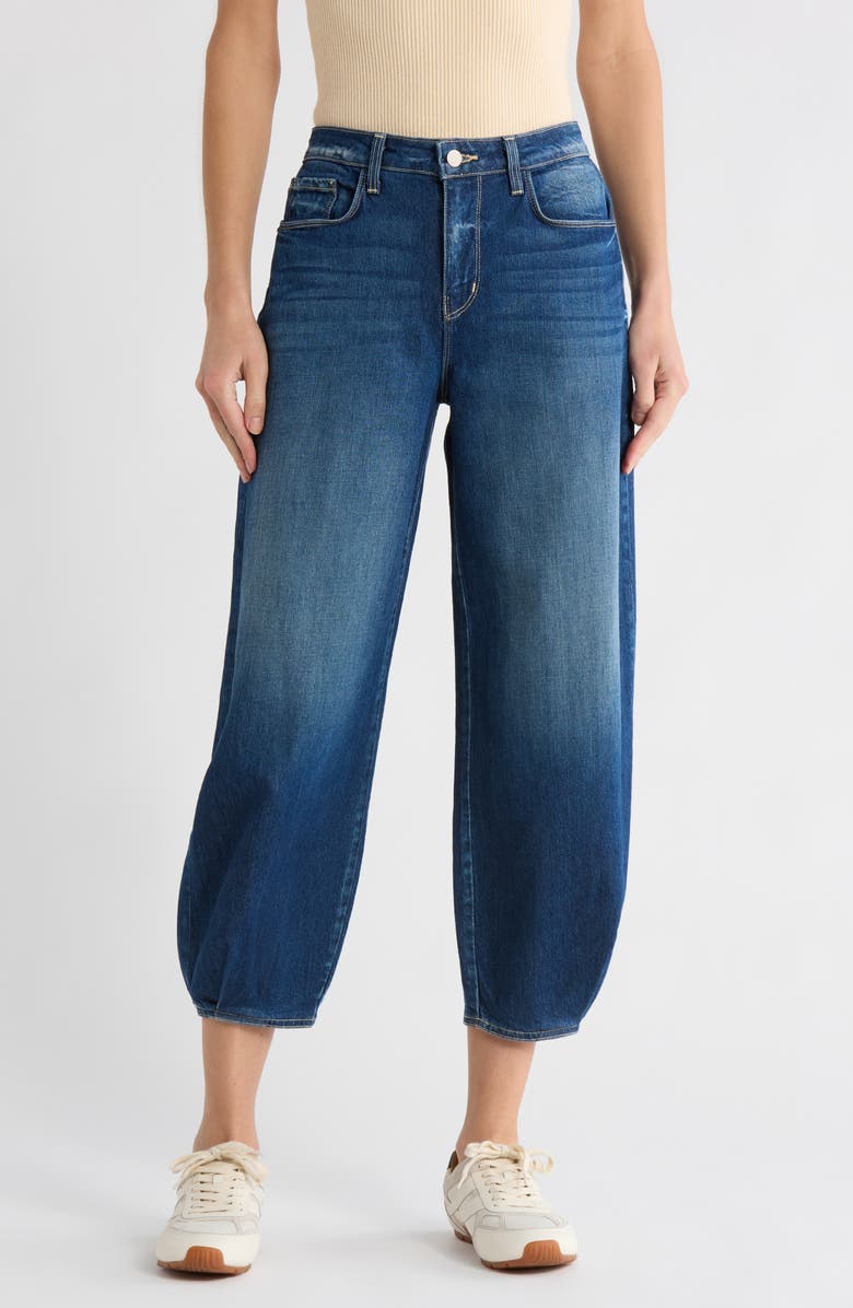 L'AGENCE Krista High Waist Crop Taper Leg Jeans, Main, color, 