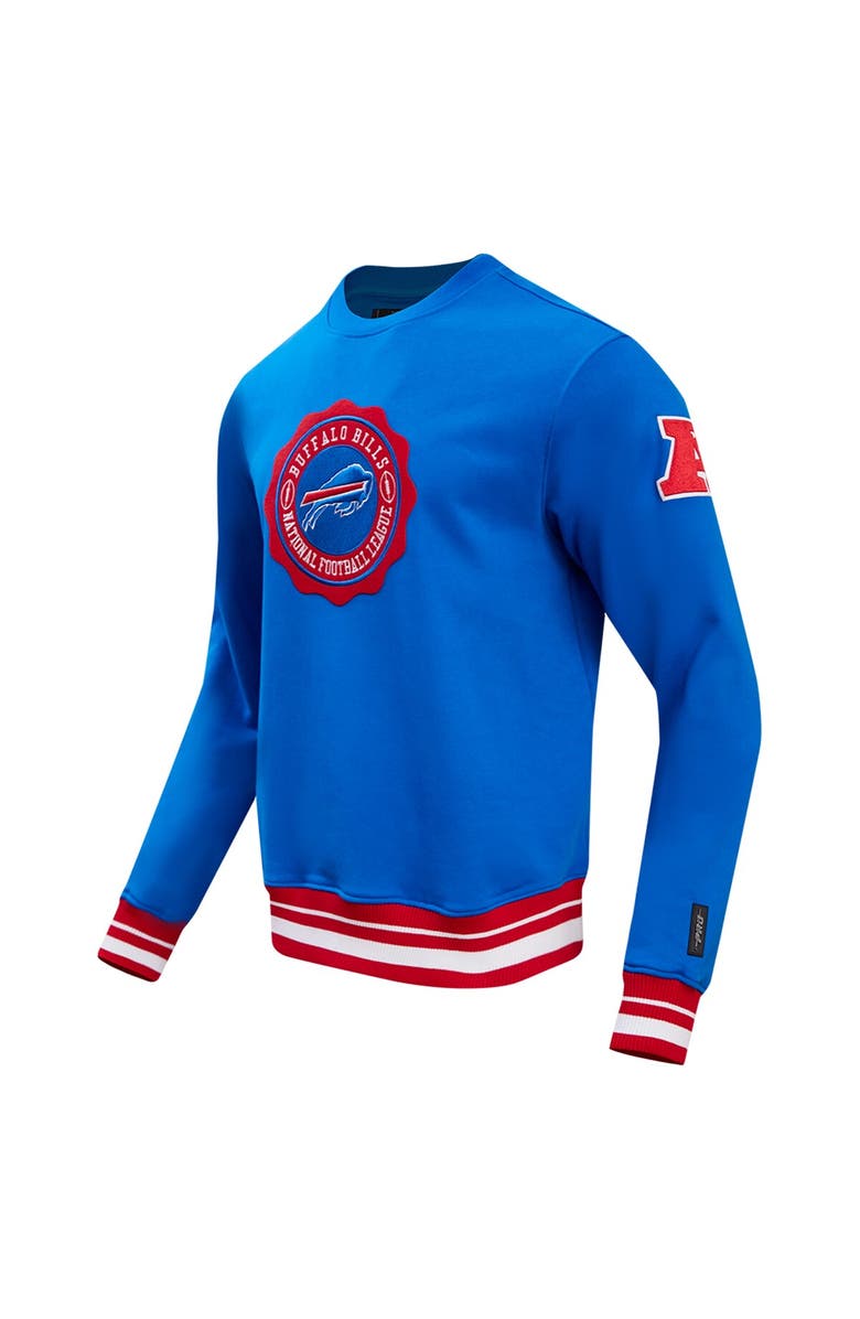 PRO STANDARD Men's Pro Standard Royal Buffalo Bills Crest Emblem Pullover Sweatshirt, Alternate, color, Royal