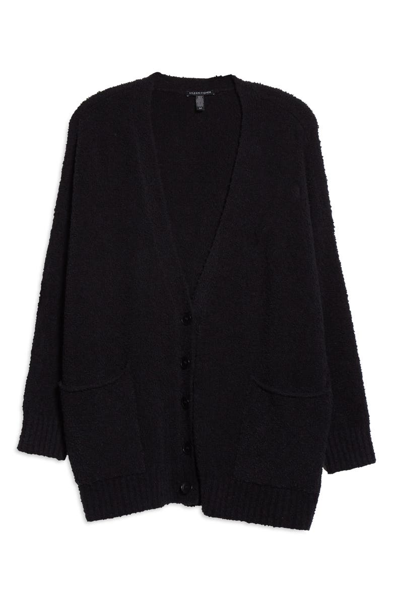 Eileen Fisher V-Neck Organic Cotton Blend Cardigan, Alternate, color, 