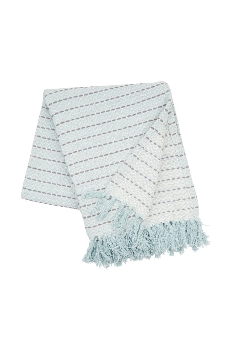 Mini Chevron Throw Blanket Collection, Main, color, Blue