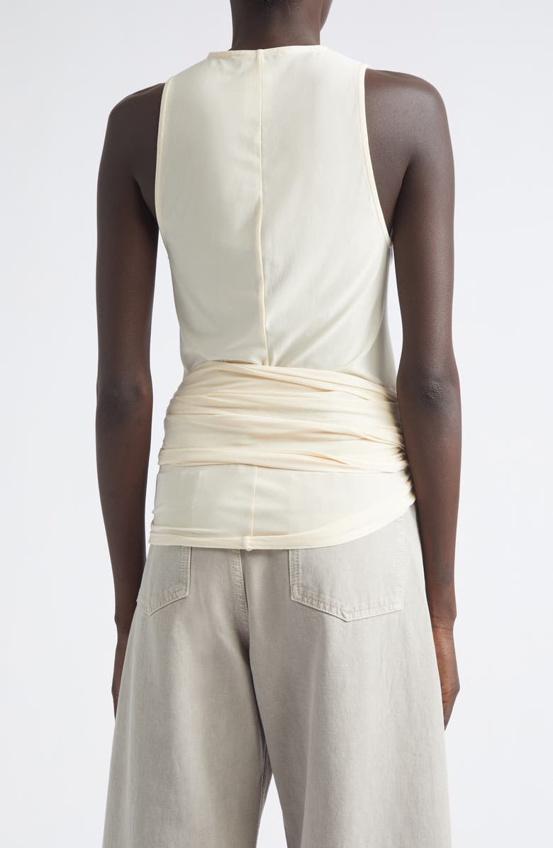 Lemaire Sleeveless Jersey Wrap Top, Alternate, color, Cream