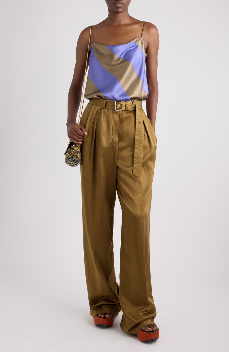 Dries Van Noten Bias Stripe Camisole, Alternate, color, Lavender