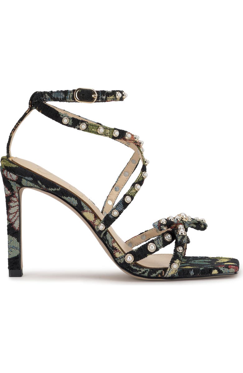 Jessica Simpson Loelva Studded Strappy Sandal, Alternate, color, Black Multi