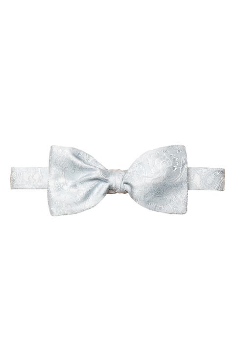 Paisley Jacquard Pre-Tied Silk Bow Tie