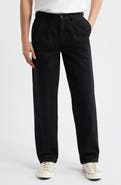 Noah Twill Double Pleat Cotton Pants