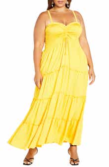 Alisa Smocked Sleeveless Maxi Dress