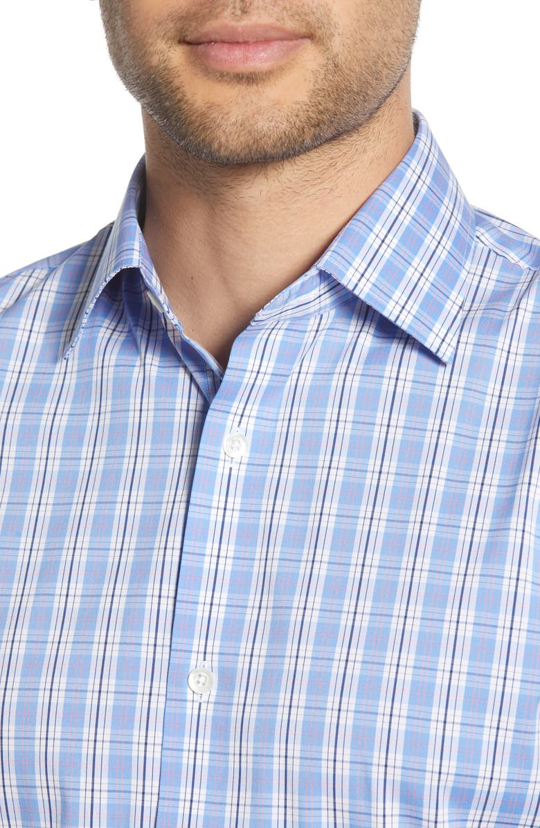 Bonobos Tripui Slim Fit Stretch Plaid Dress Shirt, Alternate, color, 