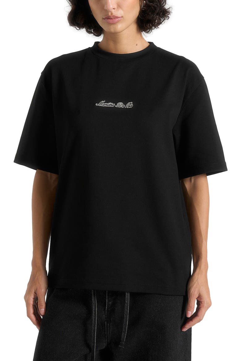 Unisex Signature Relaxed Fit Cotton T-Shirt, Main, color, Black
