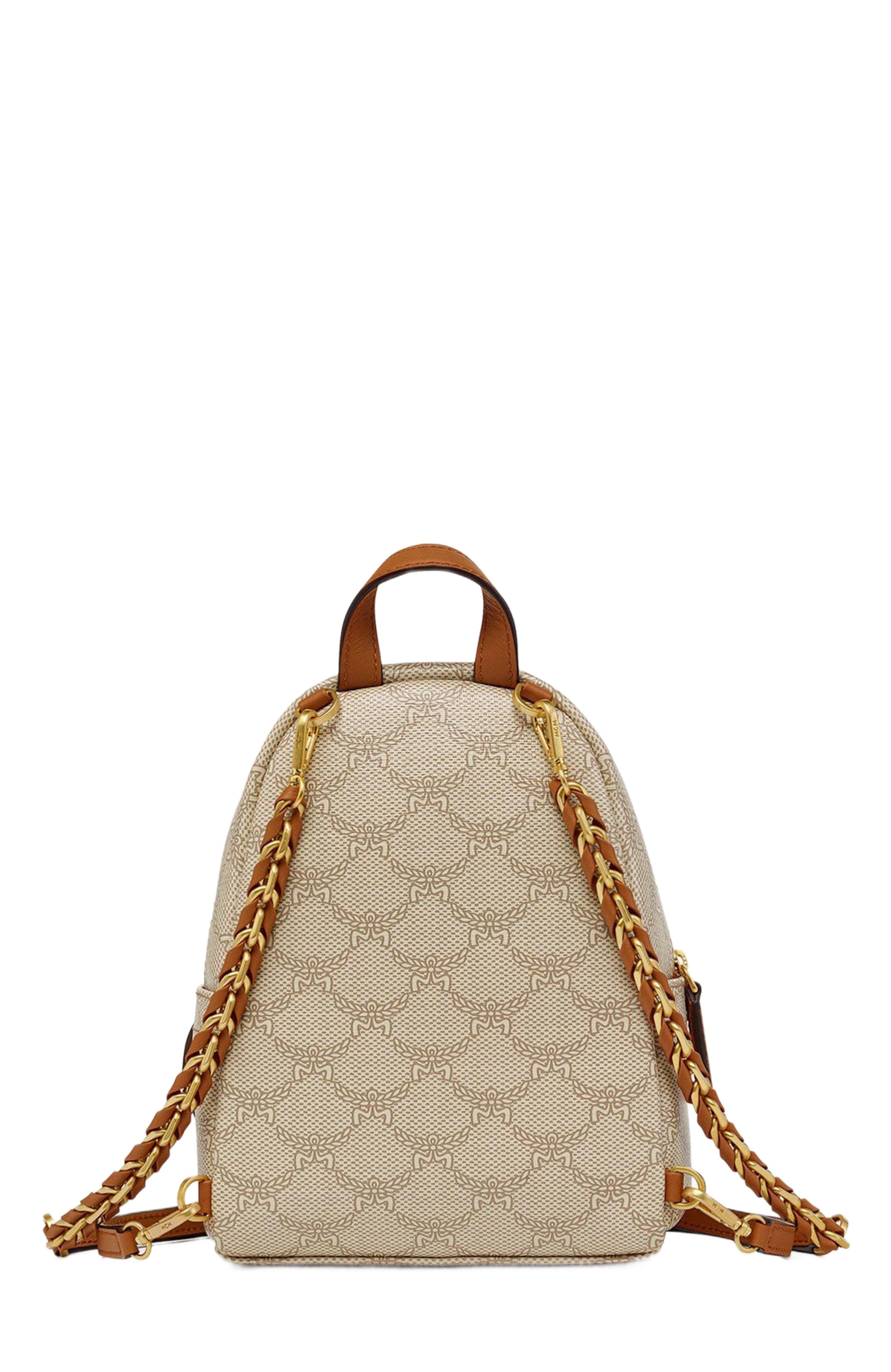 MCM Stark Bebe Boo Backpack in Lauretos, Alternate, color, 