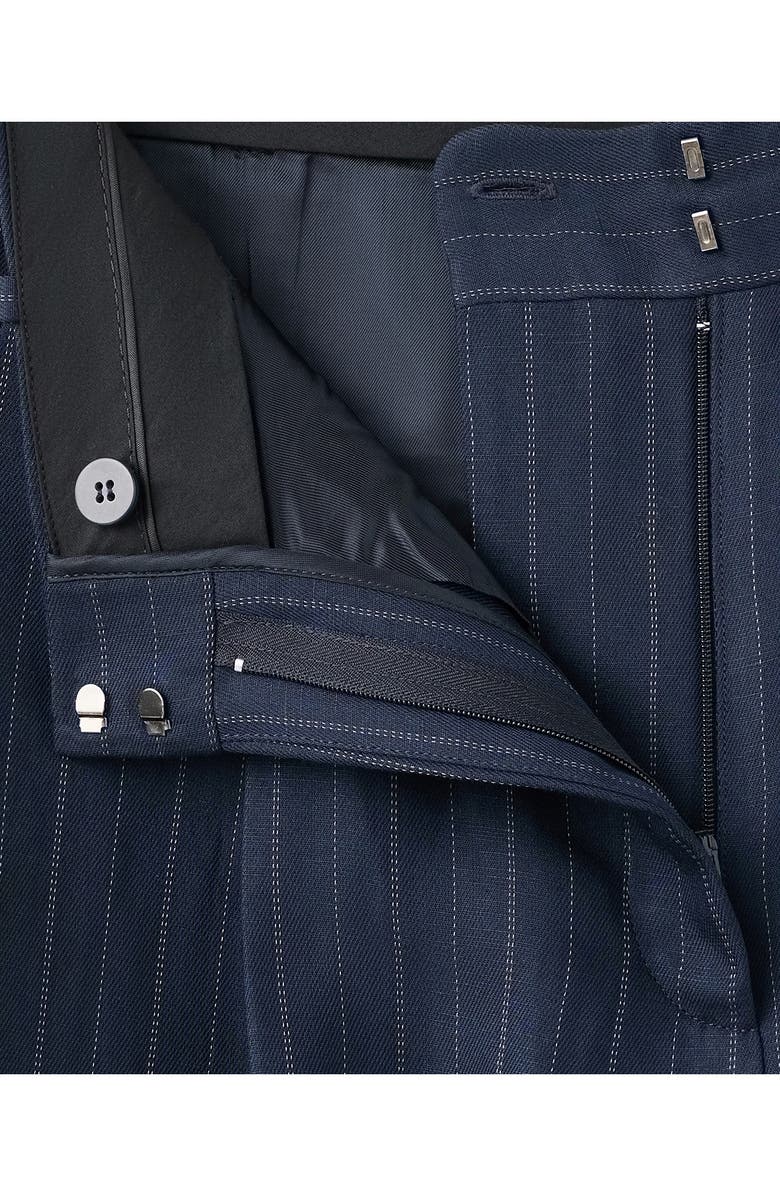 MANGO Pinstripe Suit Pants, Alternate, color, 