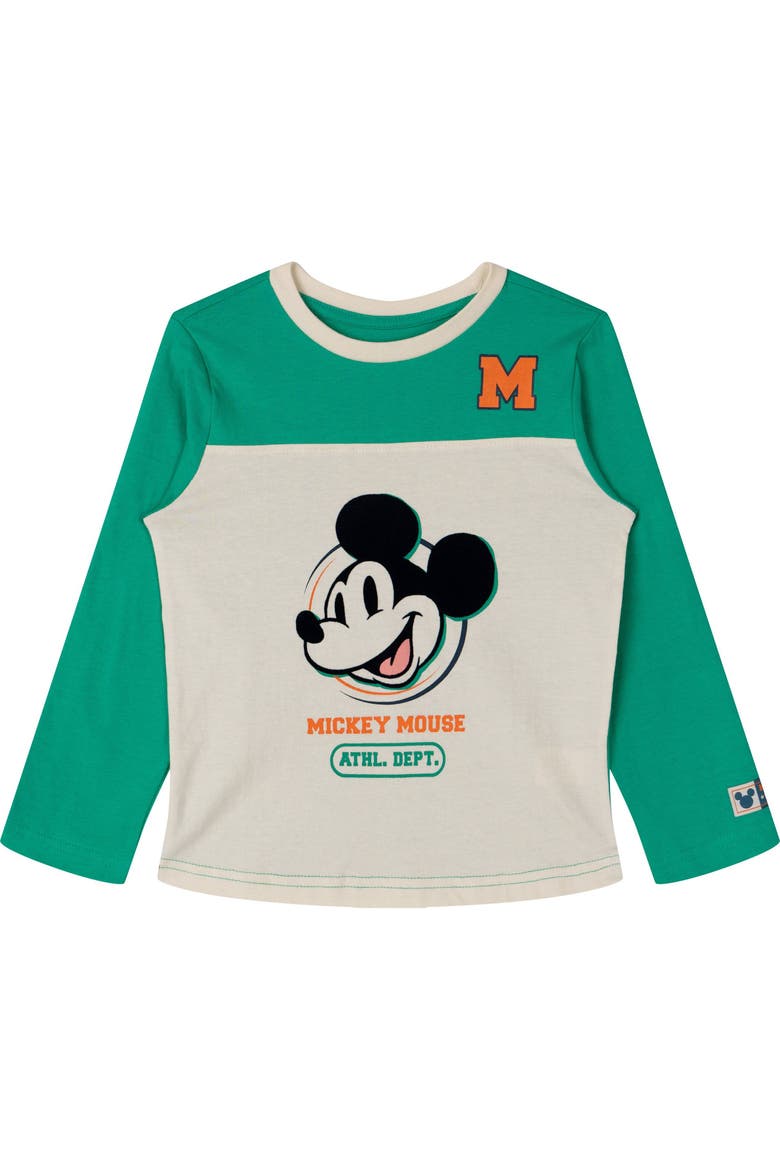 Mickey Mouse 2-Pack Long Sleeve T-Shirts, Alternate, color, Mickey Green Blue