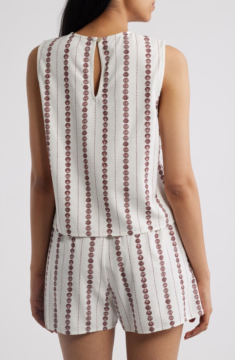 Cloth & Stone Sleeveless Keyhole Top, Alternate, color, Seashell Stripe