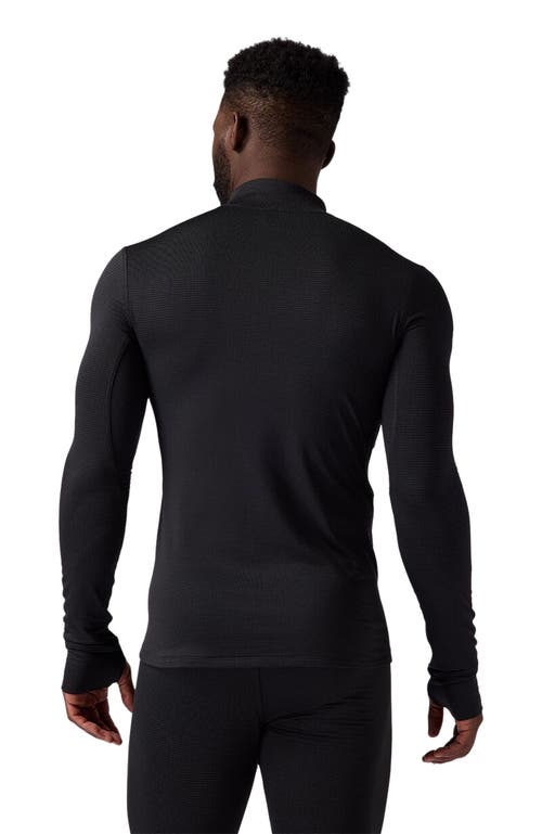 Backcountry Pines Microgrid Ultra-lt Baselayer 1/4-zip Top In Animal Print