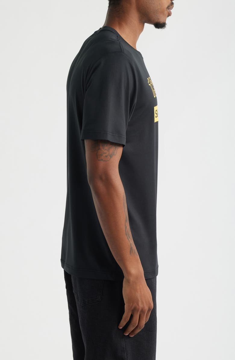 SANTO STUDIO Santo Futbol Tech Logo Graphic T-Shirt, Alternate, color, Black