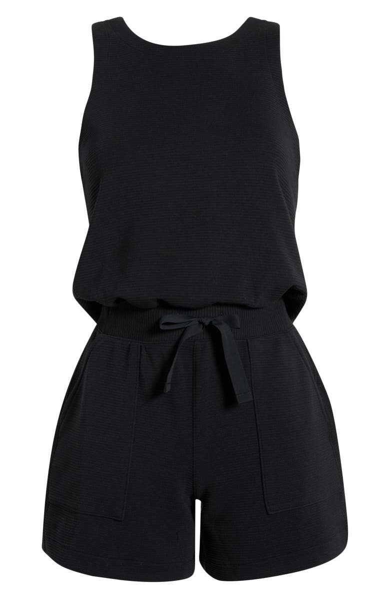 SPANX<sup>®</sup> AirEssentials Rib UPF 50+ Romper, Alternate, color, Very Black