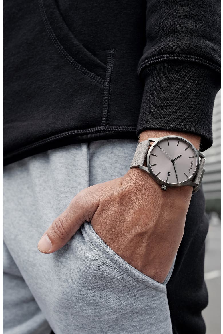 MVMT Classic Watch, 45mm, Alternate, color, GREY