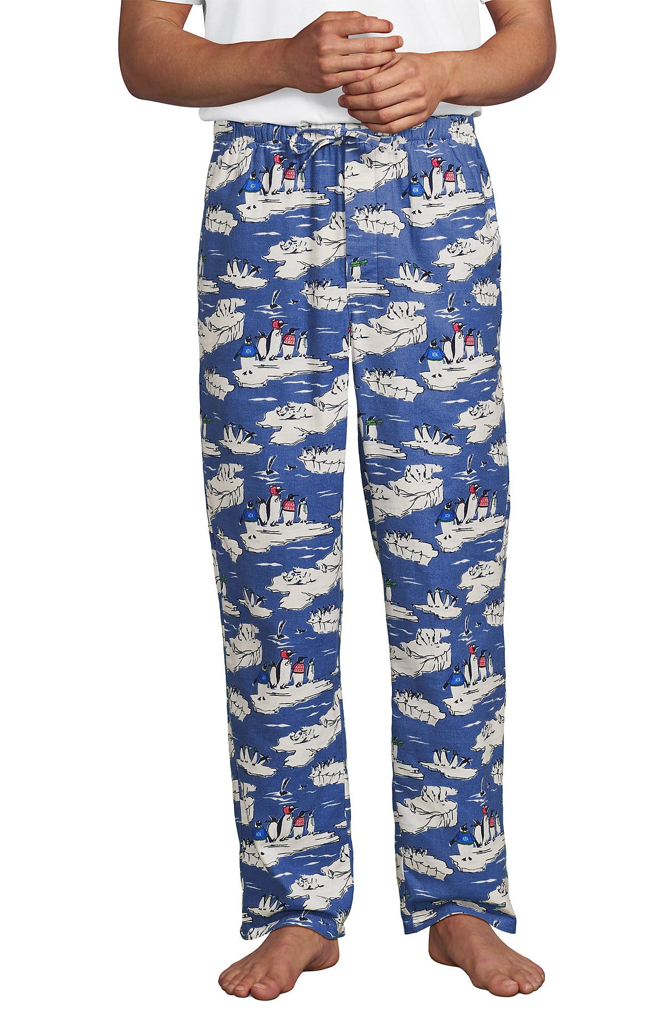 Cobalt Blue Holiday Penguins
