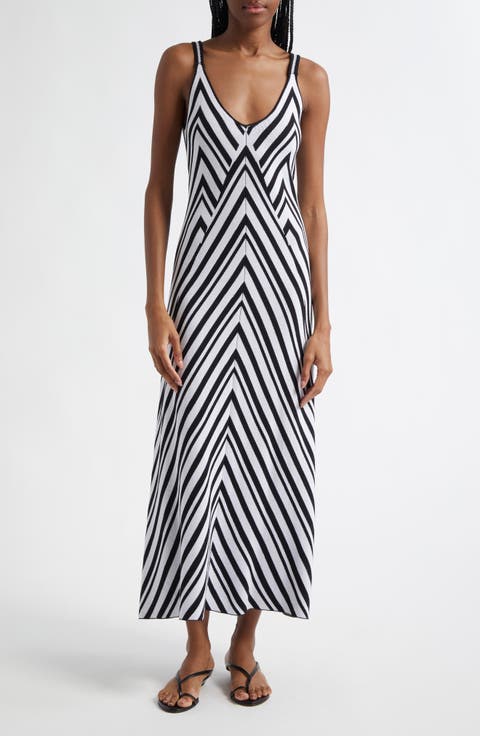 Chevron Stripe Sweater Dress