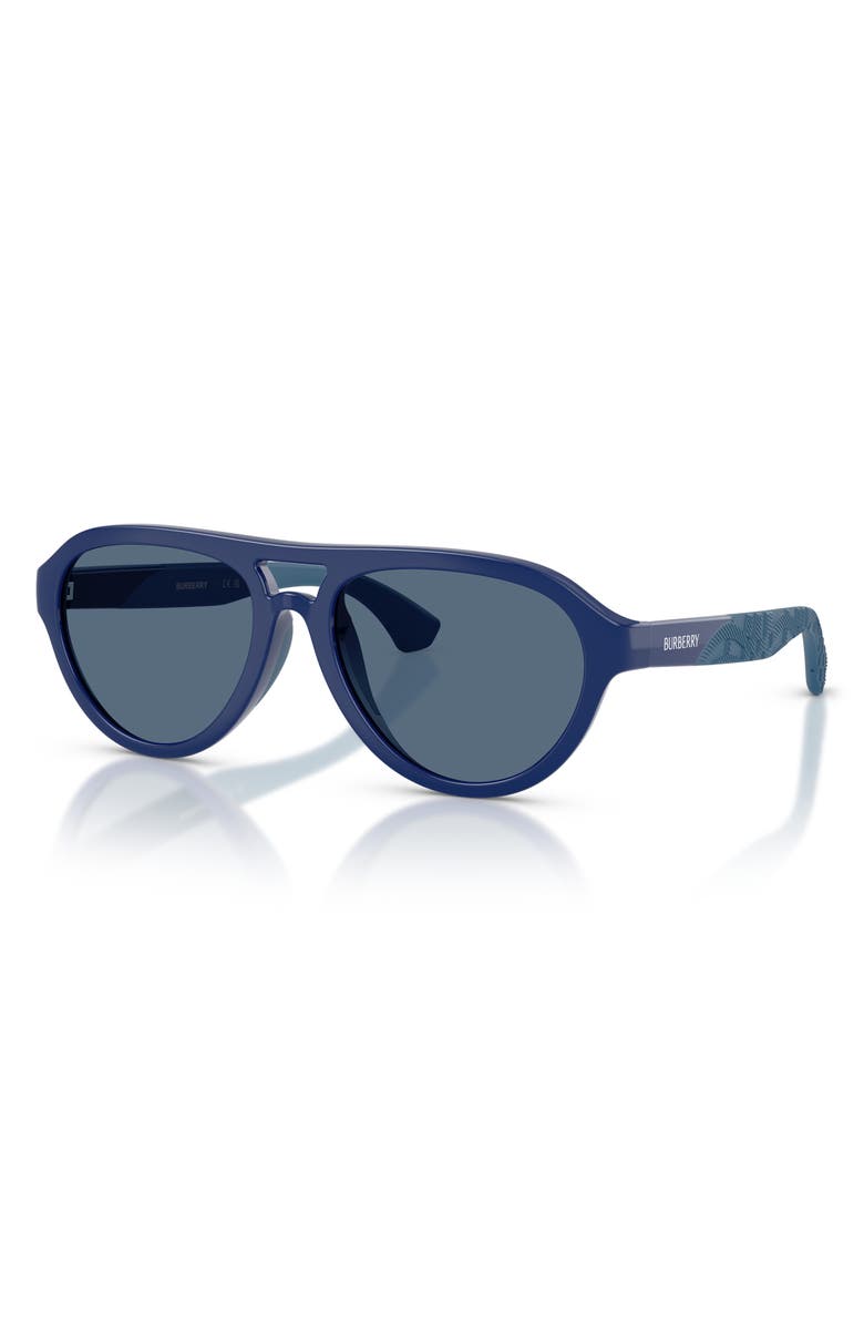 Burberry Kids' 51mm Pilot Sunglasses, Alternate, color, Blue / Dark Blue
