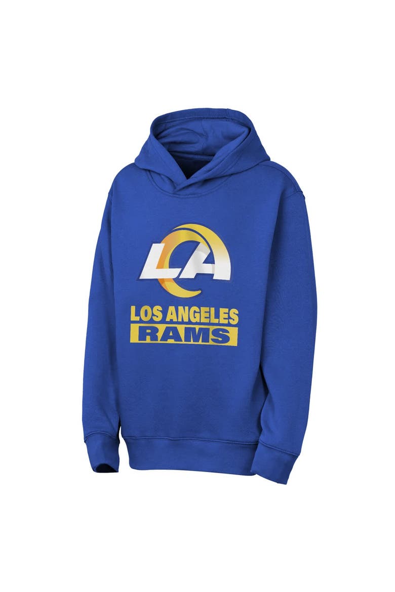 Youth Outerstuff  Royal Los Angeles Rams Back to Basics Hoodie, Alternate, color, Royal