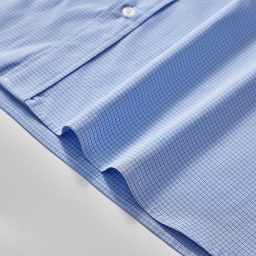 Regent Row Big And Tall Stanton Shirt Long Sleeve Button Down In Blue-plaid