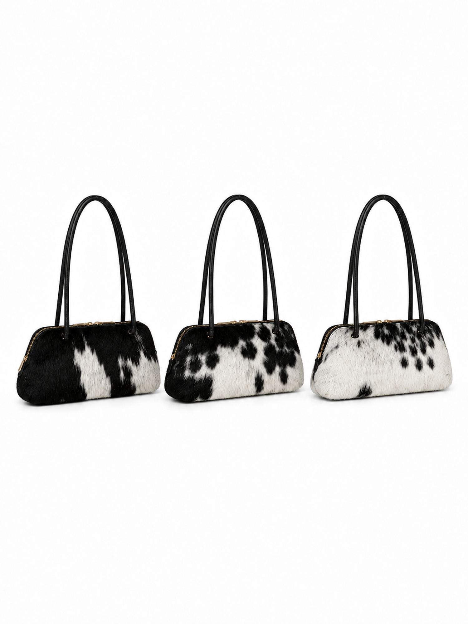 Ebène Unique Hair-On Cowhide Shoulder Bag, Alternate, color, Natural Hair