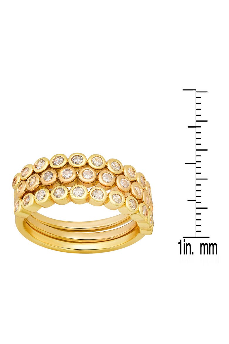 Simulated Diamond Bezel Stacking Ring, Alternate, color, GOLD