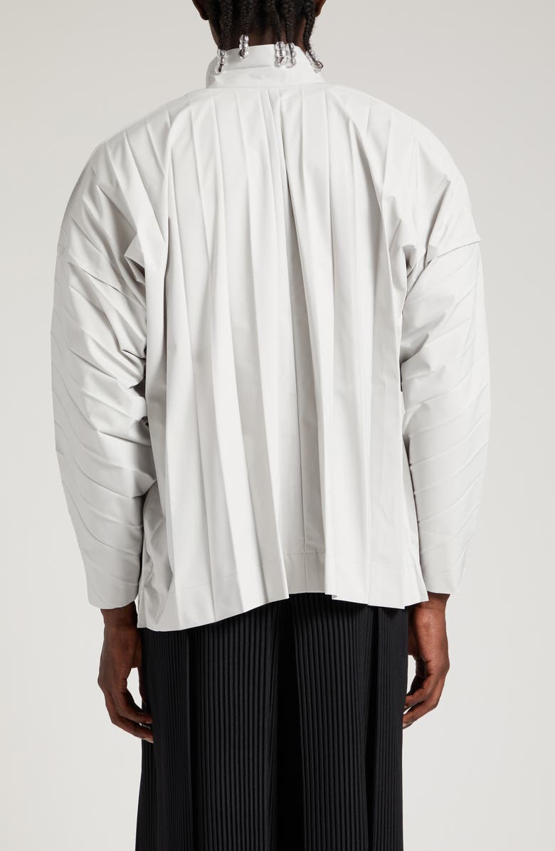 Homme Plissé Issey Miyake Edge Pleated Jacket, Alternate, color,