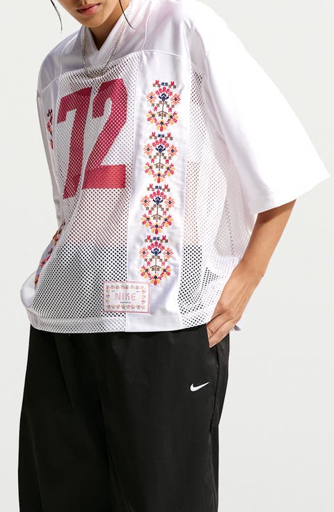 Sportswear Graphic Oversized Mesh Jersey