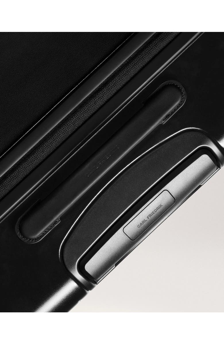 Carl Friedrik The Large Check-in Zipped Suitcase, Alternate, color, Black / Black