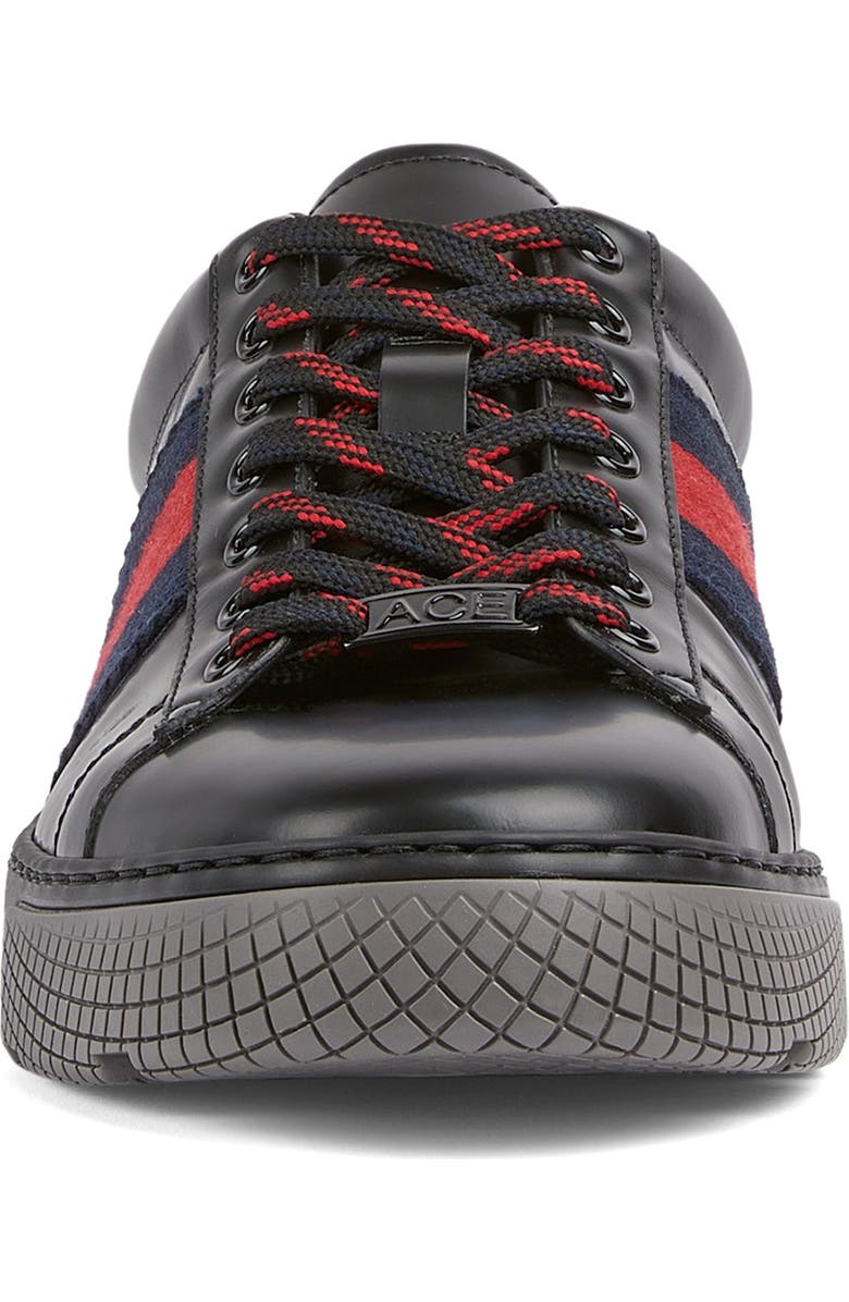 Gucci Ace Sneaker, Alternate, color, Black