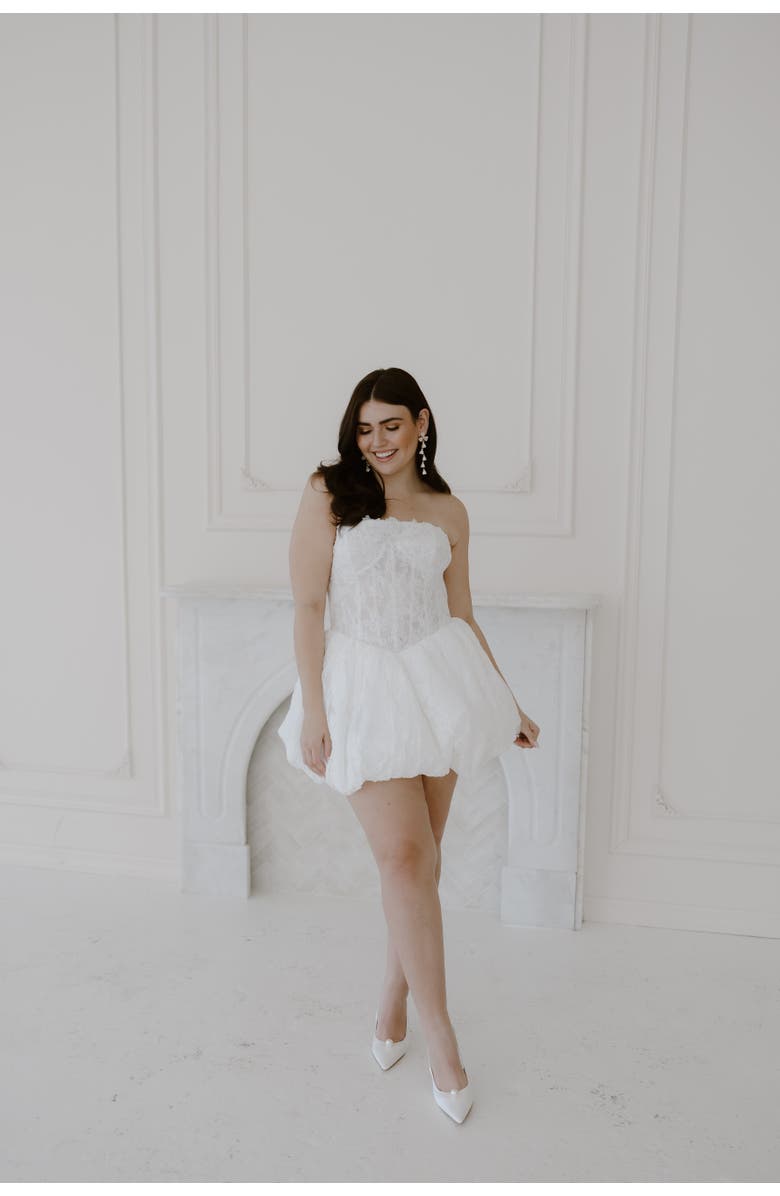 Untamed Petals Juliette Mini Dress, Alternate, color, Ivory