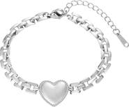 Adornia Heart Pendant Bracelet