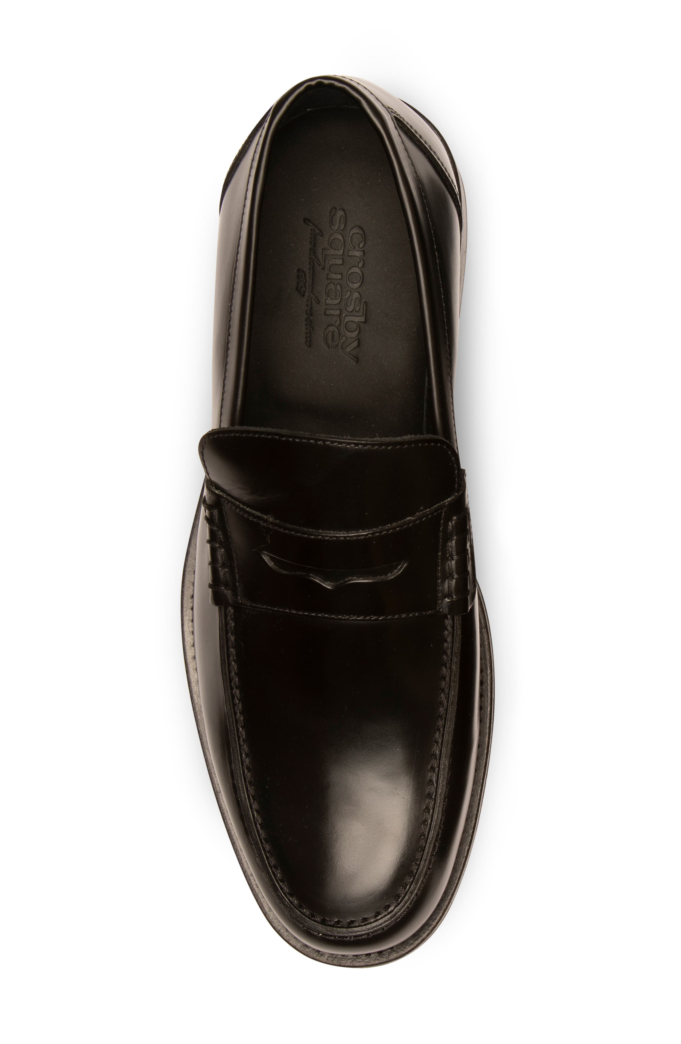 Crosby Square Newhaven Penny Loafer, Alternate, color, Black