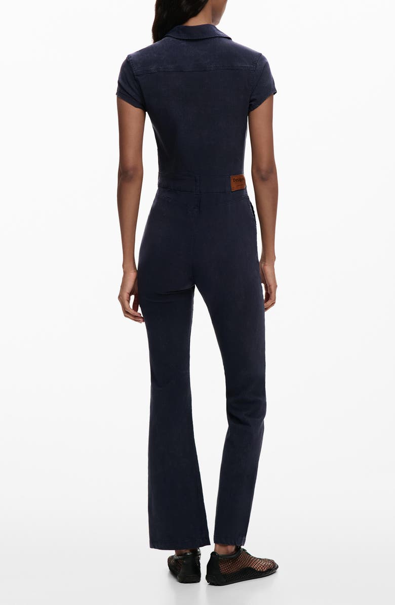 Desigual Denim Jumpsuit, Alternate, color, Dark Blue