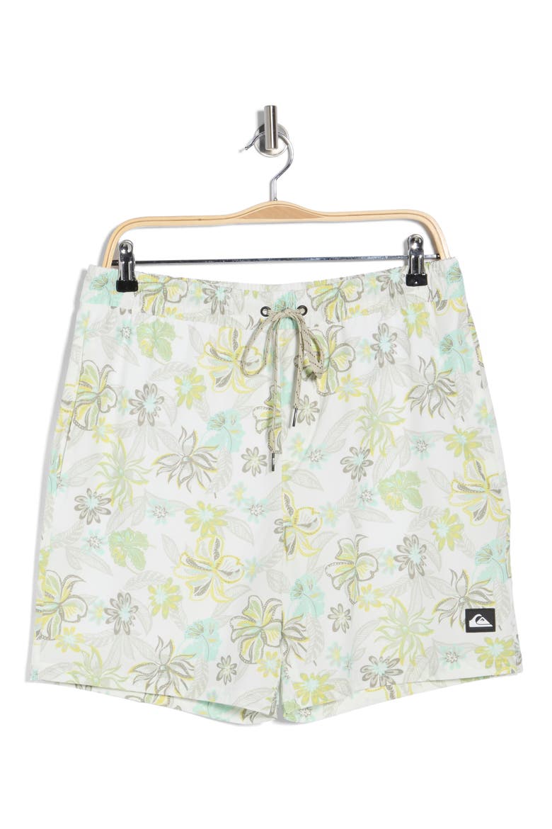 Vacancy Volley Swim Trunks, Alternate, color, WHITE