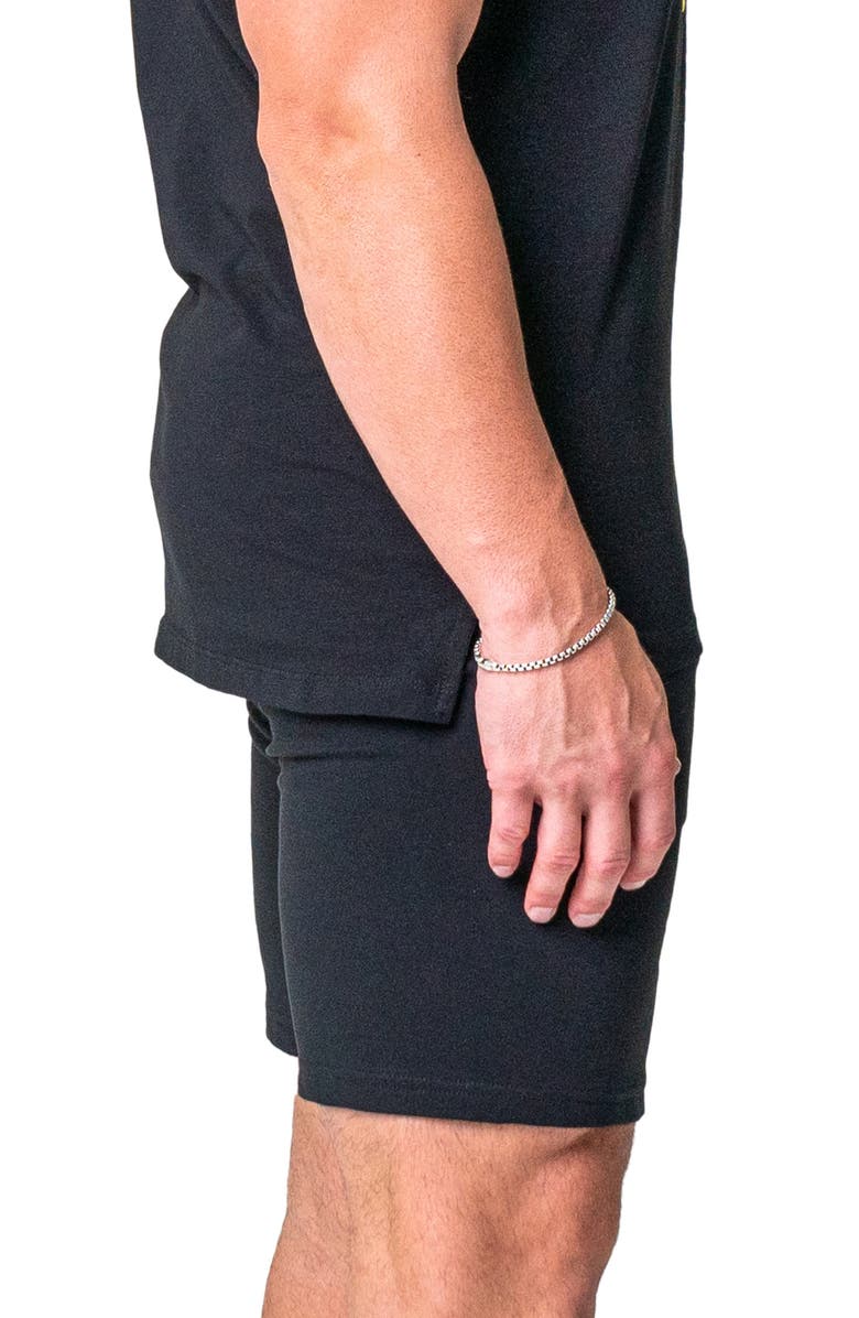 Maceoo Neon Graphic Drawstring Shorts, Alternate, color, Black