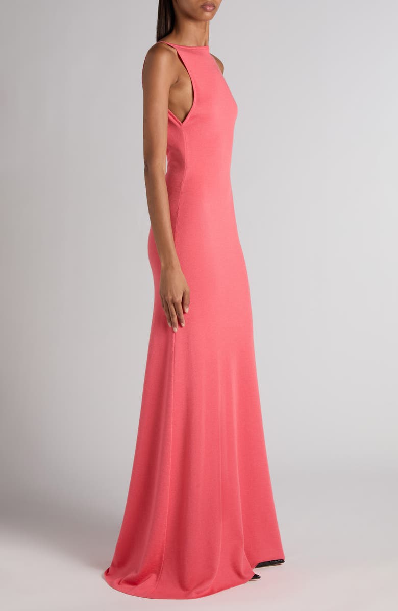 TOM FORD Slash Neck Open Back Cashmere
Silk Gown, Alternate, color, Bright Fuxia