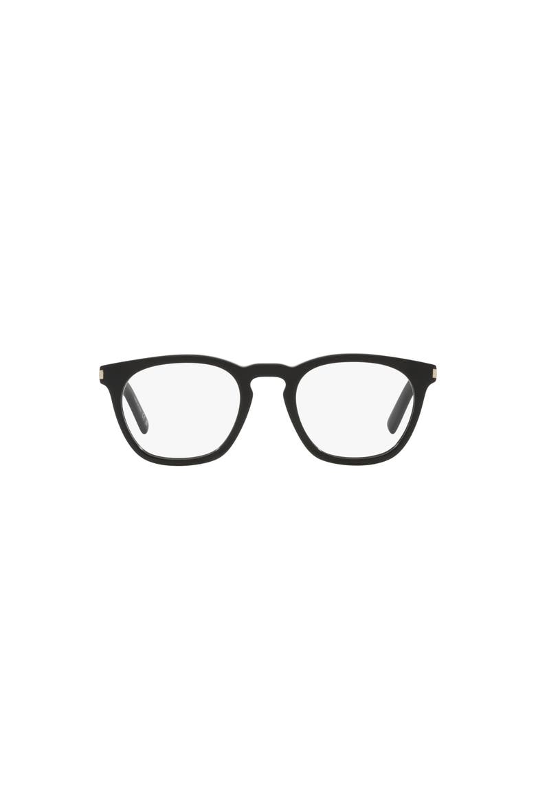 50mm Round optical glasses, Alternate, color, Black