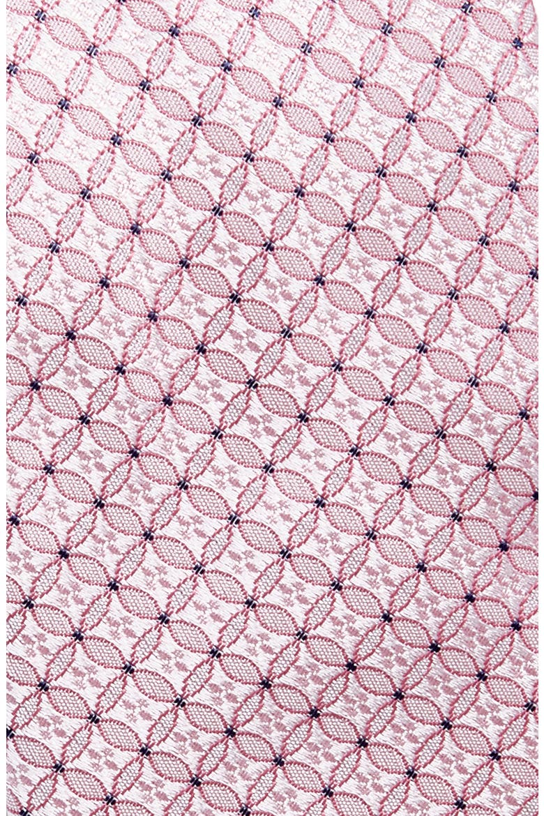 Micromedallion Silk Jacquard Tie, Alternate, color, RED