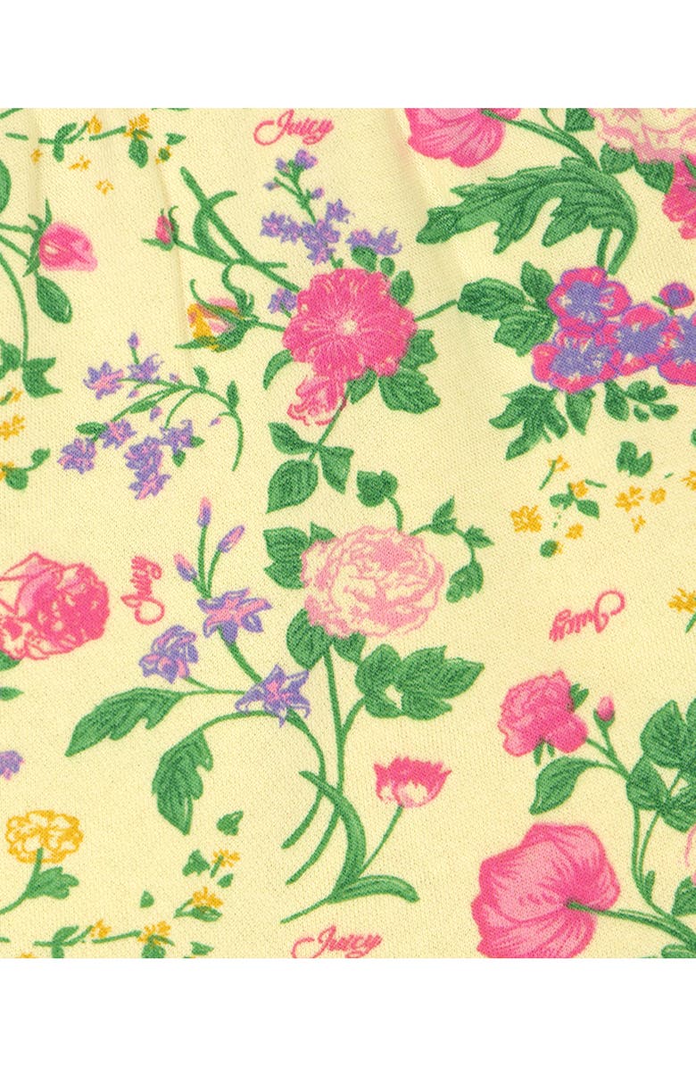 Juicy Couture Logo Sweatshirt, Skirt & Flare Leggings Set, Alternate, color, Yellow Multi