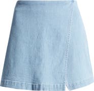 SOMETHING NEW Alex Denim Wrap Miniskort