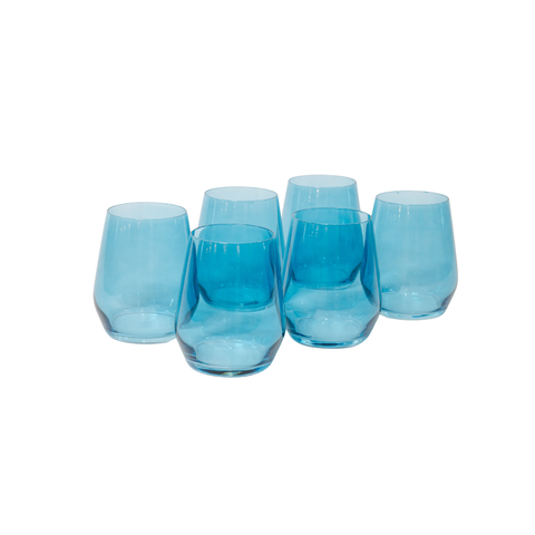 Blue Lagoon Wine Glass Set