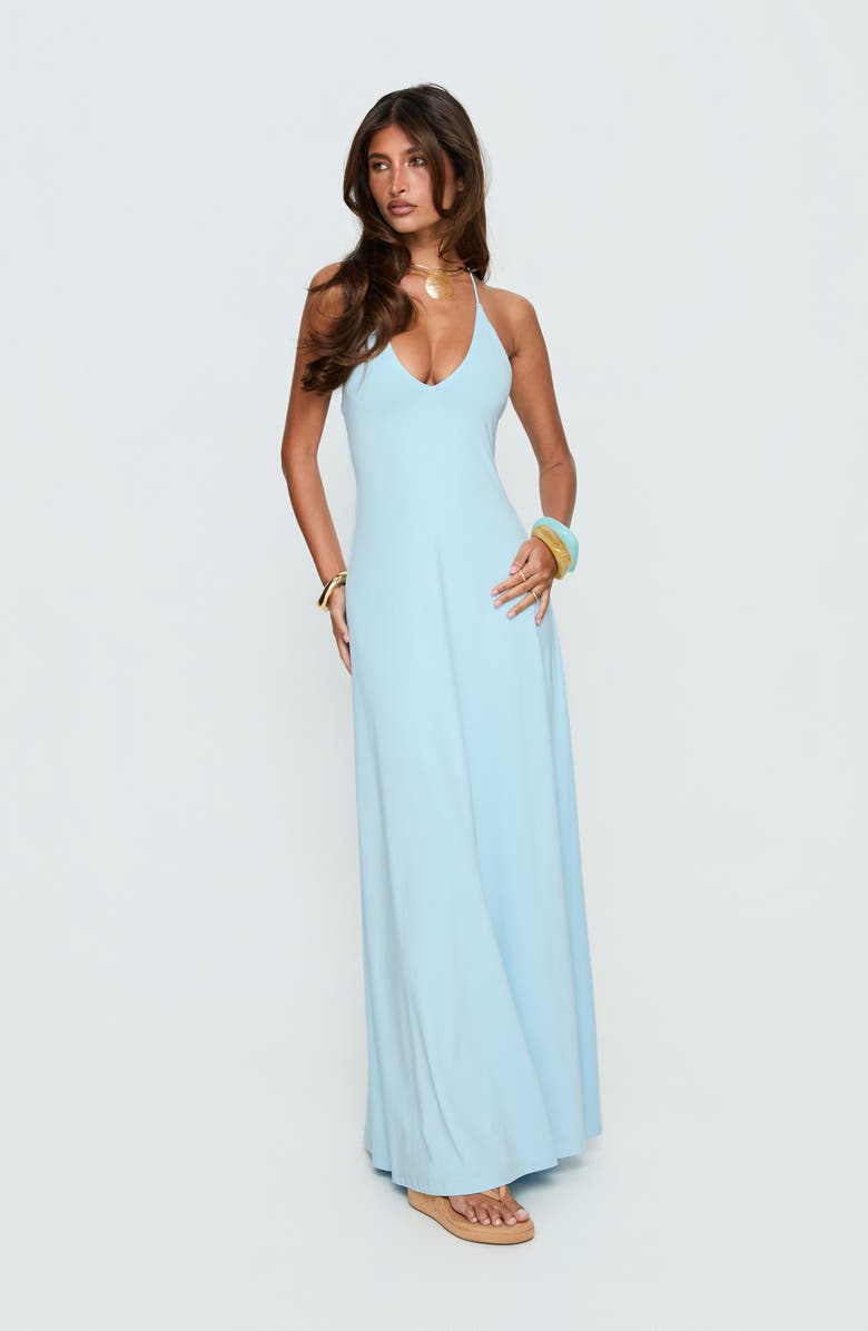 Princess Polly Palmas Halter Maxi Dress, Alternate, color,