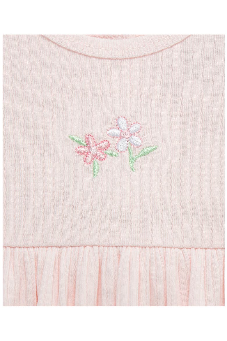 Pretty Floral 2-Pack Organic Cotton Dresses & Headband Set, Alternate, color, PINK
