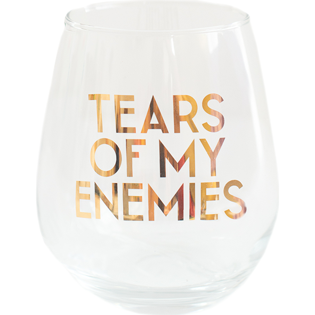 Jollity & Co "tears Of My Enemies" Wine Glass In Assorted Pre-pack