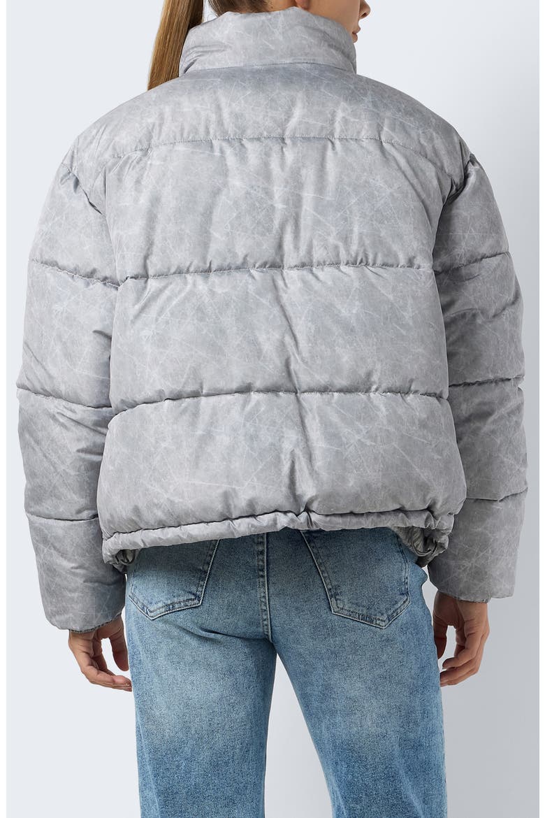 Daxy Washed Puffer Jacket, Alternate, color, LIGHT GREY MELANGE